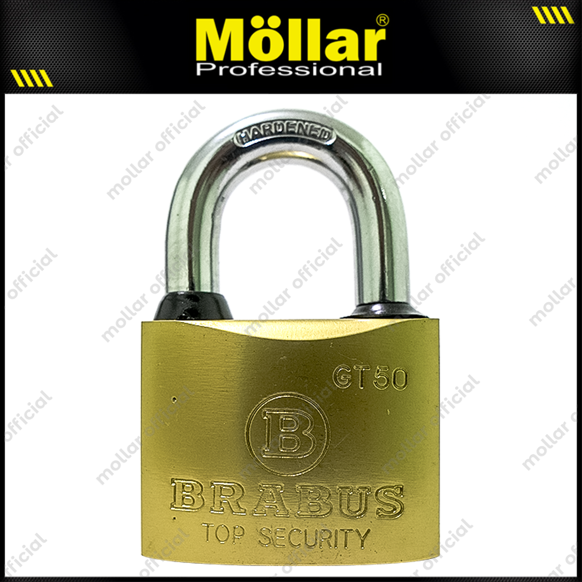 BRABUS GT50 Gembok Kuningan 50 mm Short / Gembok Leher Pendek