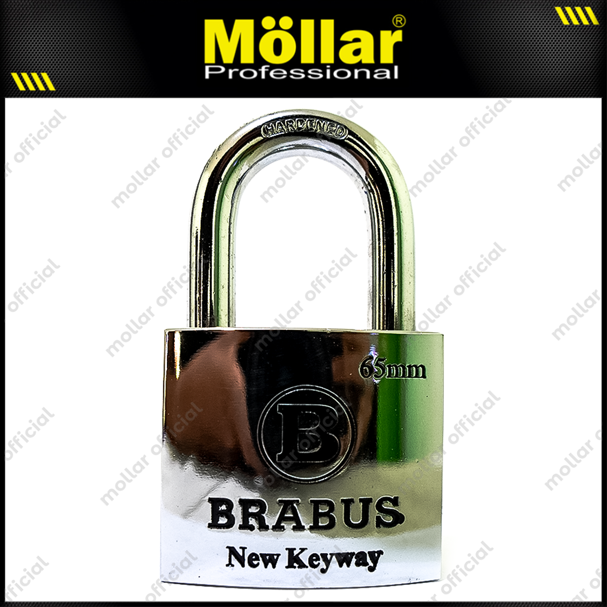 BRABUS Gembok Jumbo New Keyway 65 mm Short / Gembok Leher Pendek
