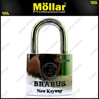 BRABUS Gembok Jumbo New Keyway 65 mm Short / Gembok Leher Pendek