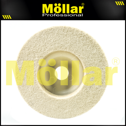 MOLLAR D68720 Mata Gerinda Poles Stainless Steel 4" / Woolen Disc