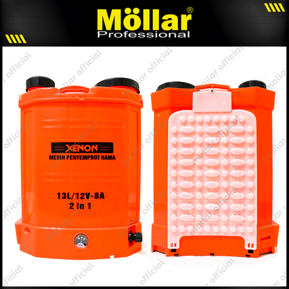 XENON XN1308A2 Mesin Semprotan Hama Elektrik 2in1 12V 13 Liter
