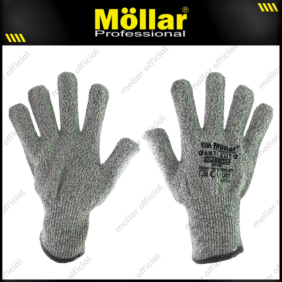 MOLLAR GAC40 Sarung Tangan Safety Anti Potong HDPE (10/XL)