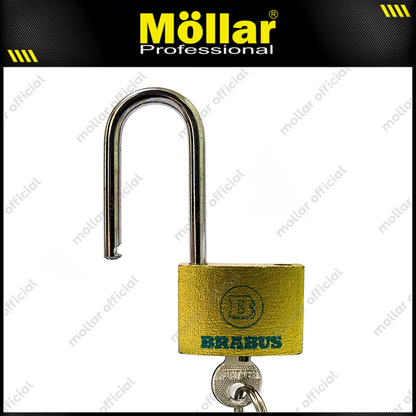 BRABUS D88-40L Gembok Kuning Blister 40 mm Long / Gembok Leher Panjang