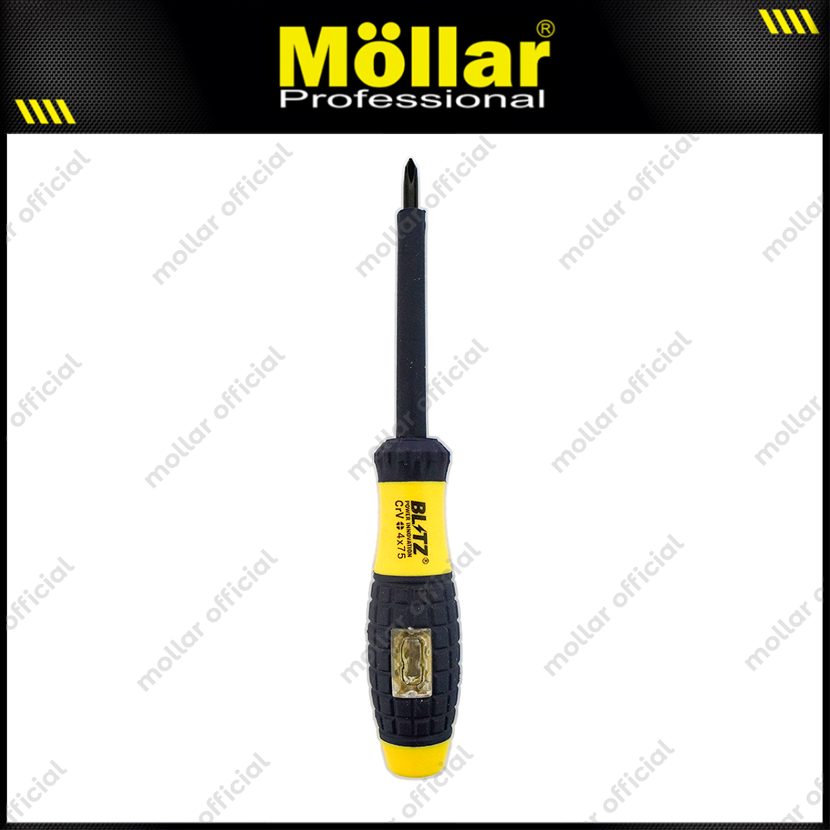 BLITZ Obeng Tespen 3" Plus x 4 mm