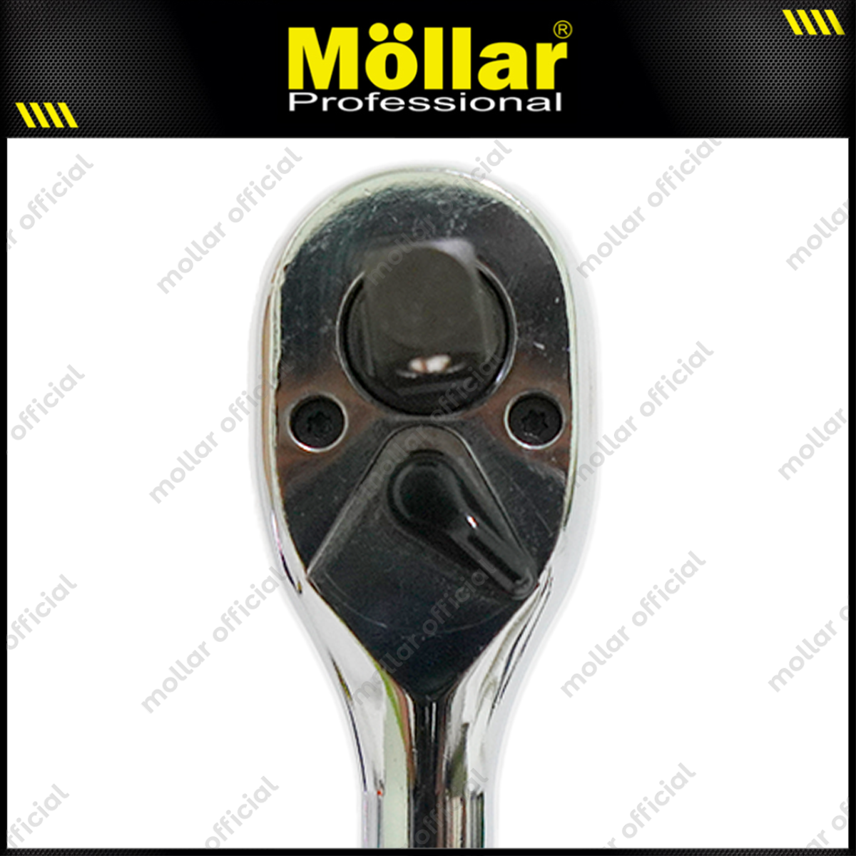 MOLLAR Gagang Sok Rachet 1/2" 3/8" 1/4"x72T / Kunci Stang Ratchet