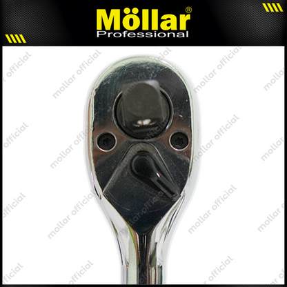 MOLLAR Gagang Sok Rachet 1/2" 3/8" 1/4"x72T / Kunci Stang Ratchet