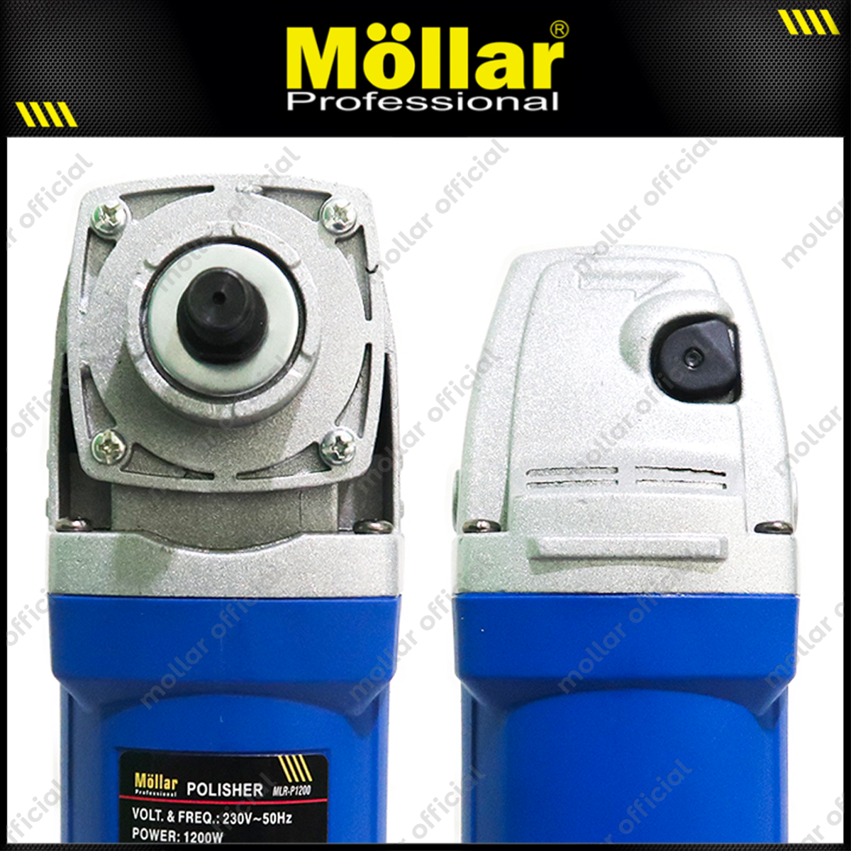 MOLLAR P1200 Mesin Poles Listrik 7" Variable Speed / Polisher