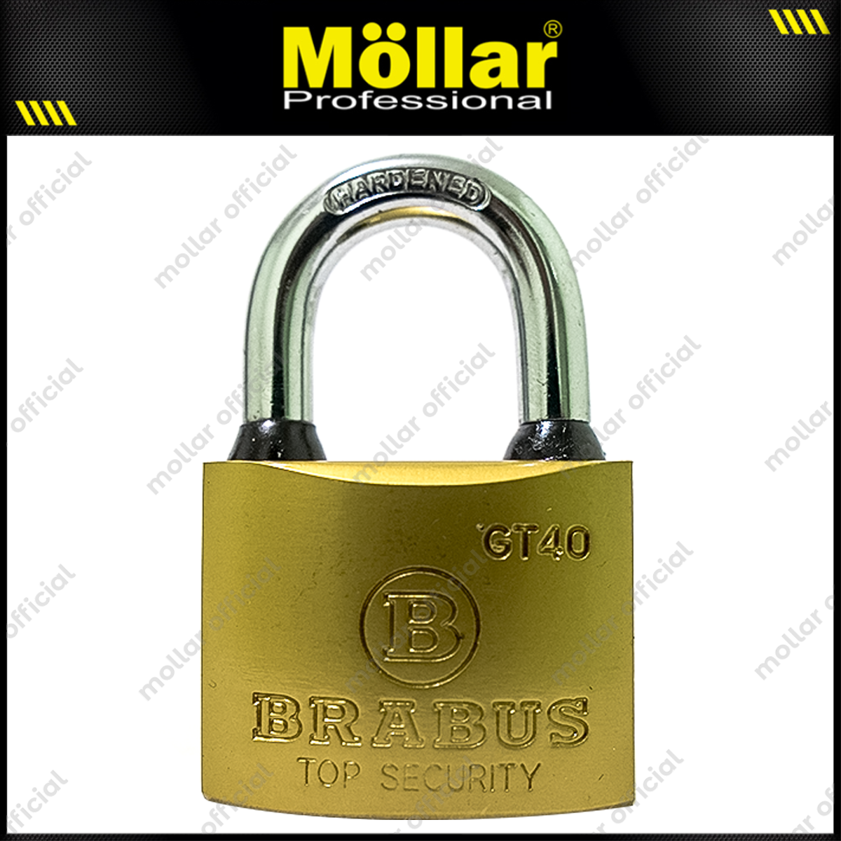 BRABUS GT40 Gembok Kuningan 40 mm Short / Gembok Leher Pendek