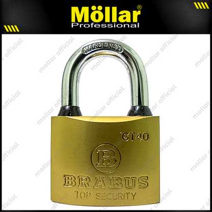 BRABUS GT40 Gembok Kuningan 40 mm Short / Gembok Leher Pendek