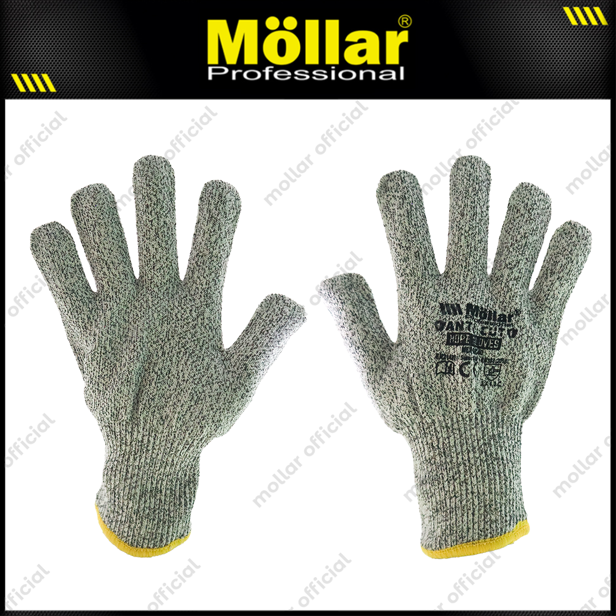 MOLLAR GAC40 Sarung Tangan Safety Anti Potong HDPE (8/M)