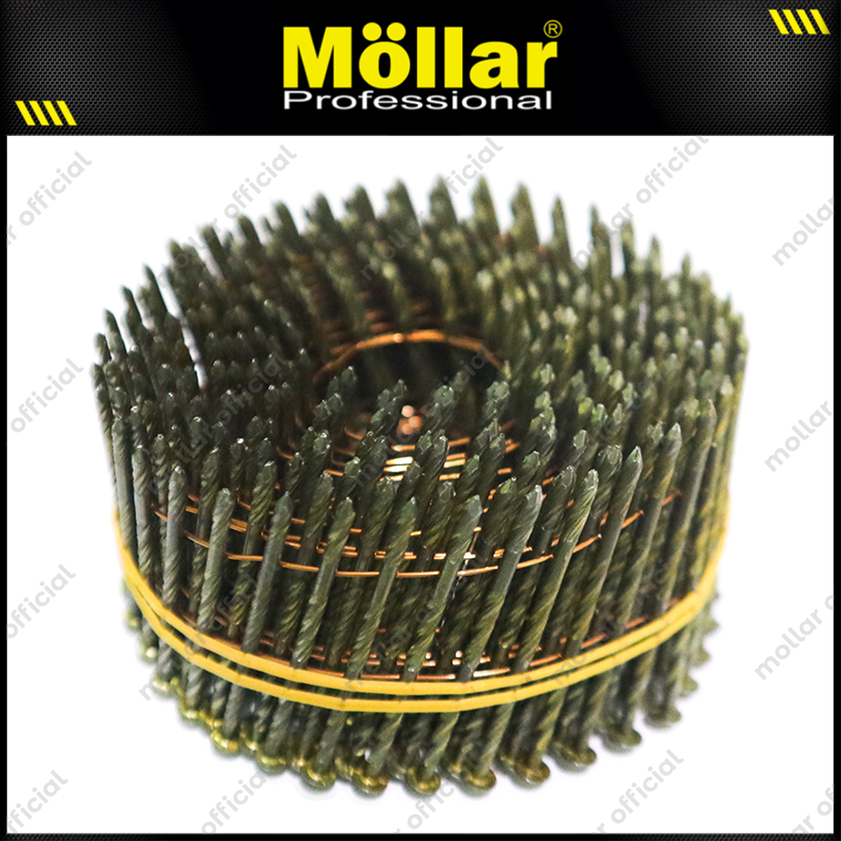 MOLLAR RS2150-9K Isi Paku Palet Tembak Ulir 300 pcs / Refill Coil Nailer