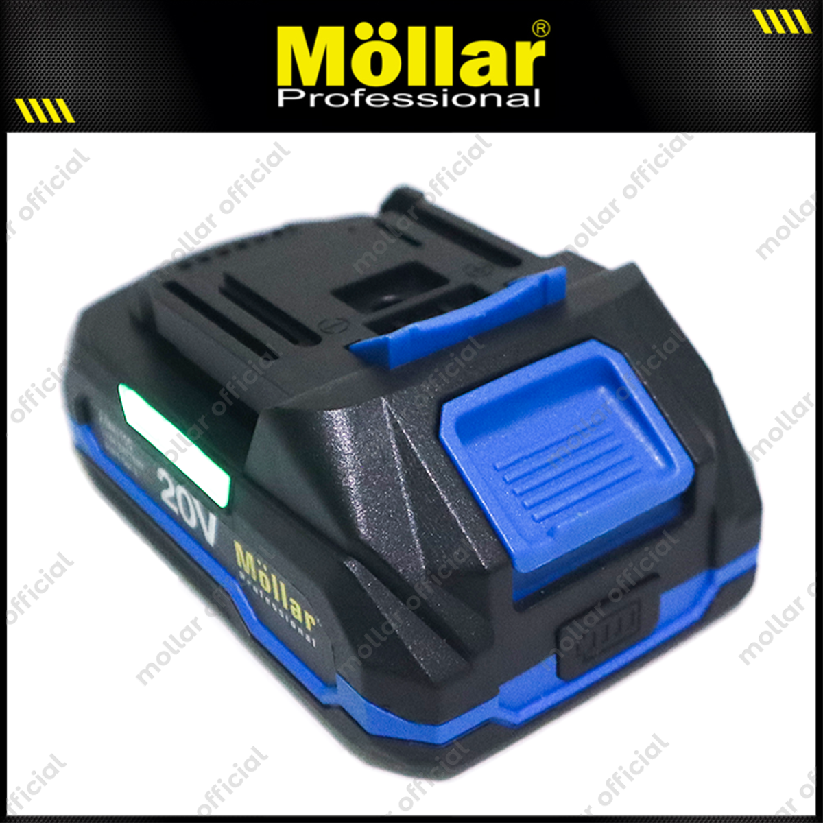 MOLLAR Baterai 20V 2.0 A Cordless Power Tools untuk CSG451
