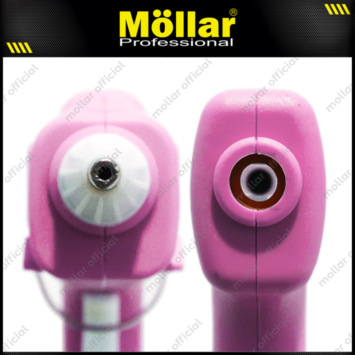 [PAKET] MOLLAR Alat Lem Tembak Pink 20 Watt & 10 Pcs Refill Glue Gun