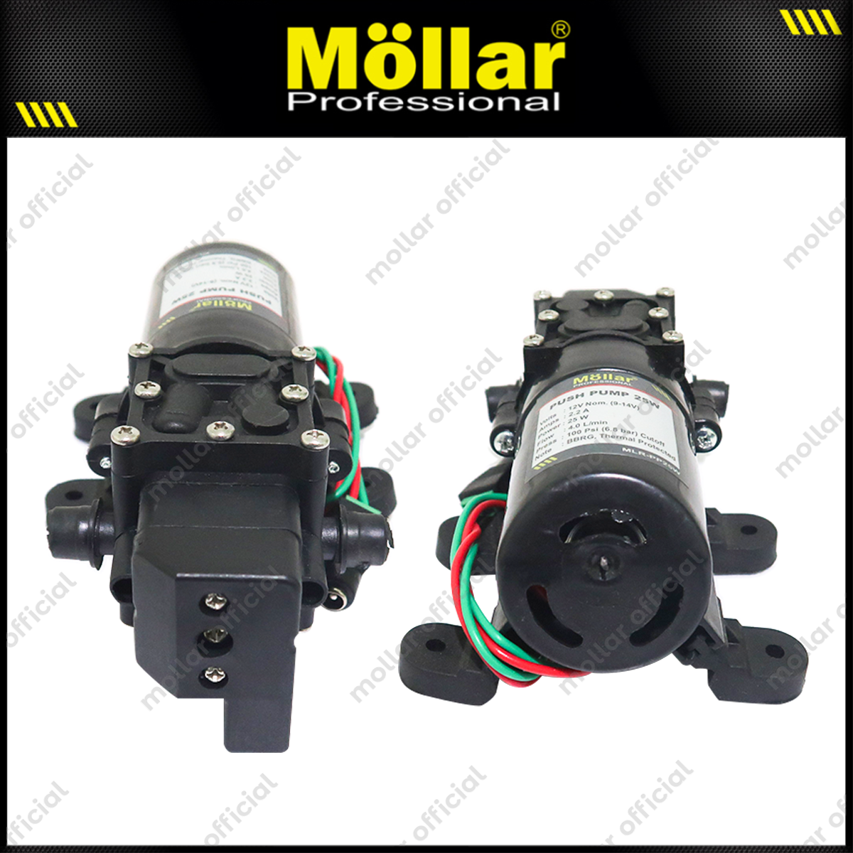 [PAKET] MOLLAR Dinamo Sprayer Push Pump Pompa Air Dc & Adaptor 12v 5a