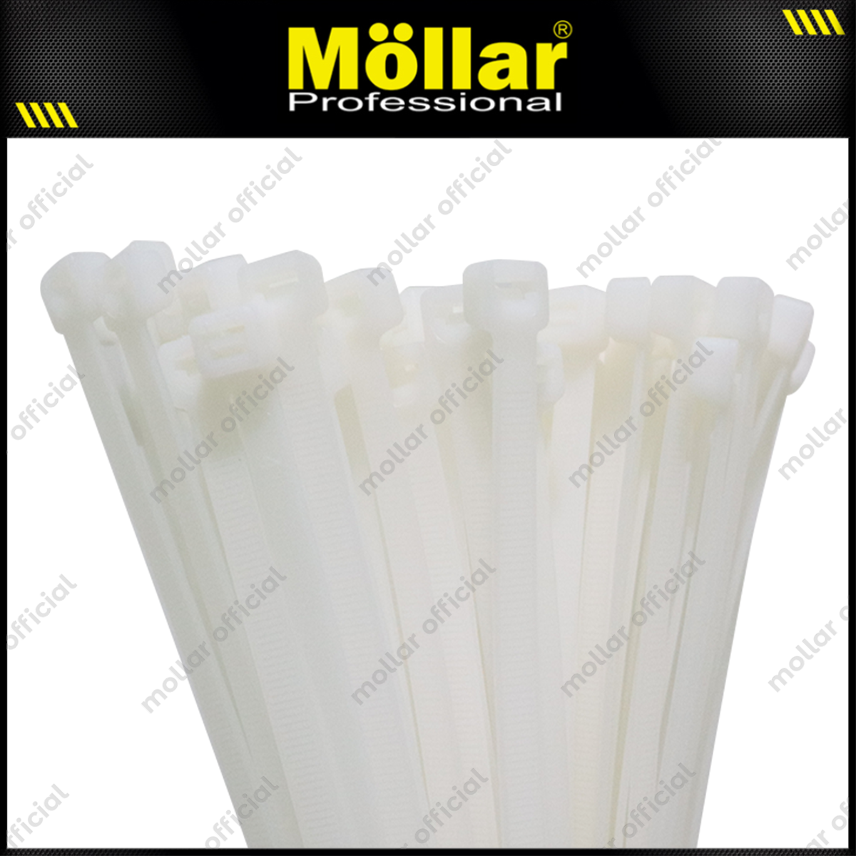MOLLAR KT-881000 Kabel Ties 8.8x1000 mm Putih