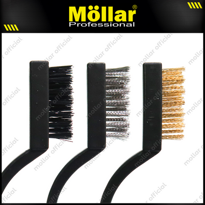 MOLLAR D85000 Sikat Kawat Mini 7" Set 3 pcs