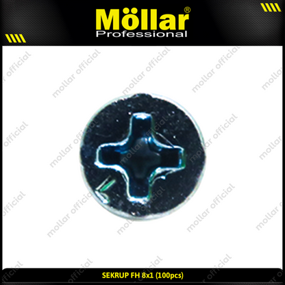 MOLLAR 93-056 Sekrup FH 8 x 1 - 100 pcs