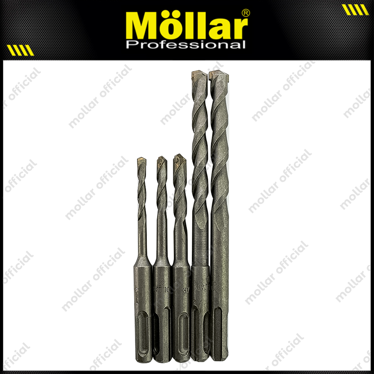 MOLLAR Mata Bor SDS Plus Set 5 pcs (5-12 mm)