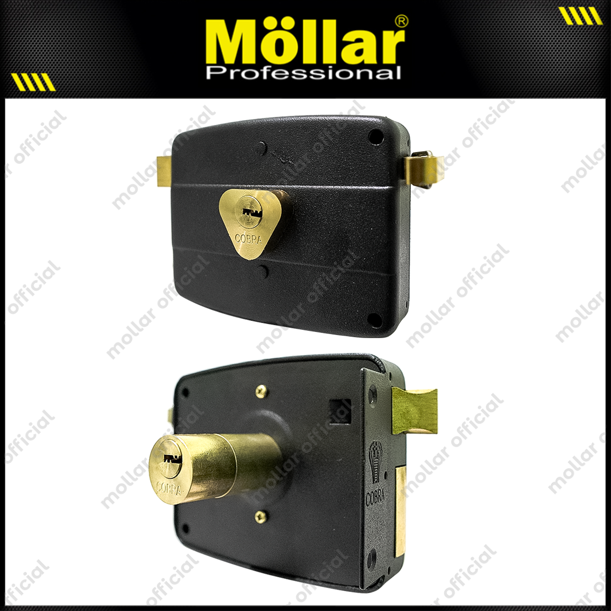 COBRA 6683-5CK Kunci Pintu Besi Cobra Hitam