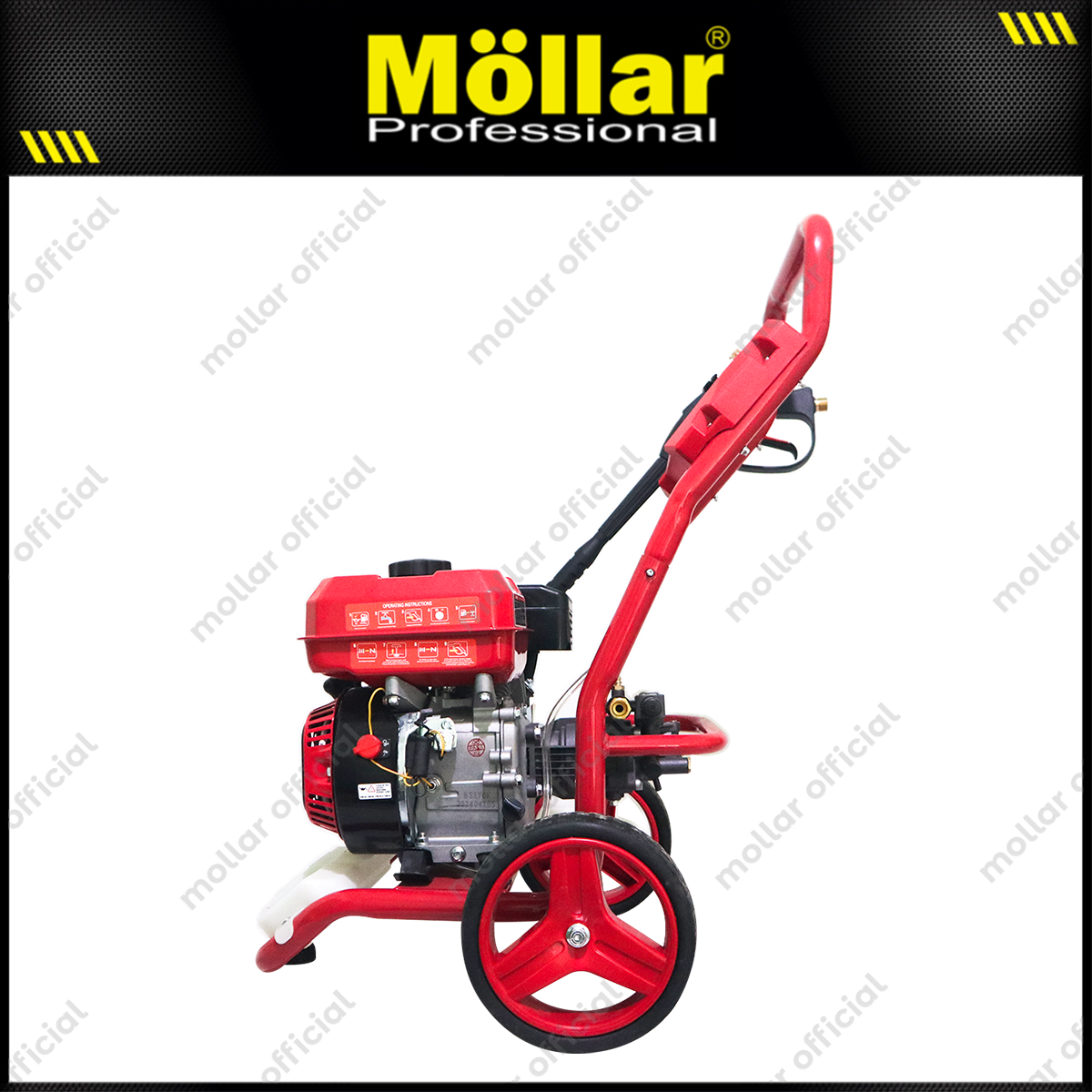 MOLLAR HPW2500E Mesin Jet Cleaner Bensin 7 HP 170 Bar / Gasoline High Pressure Washer