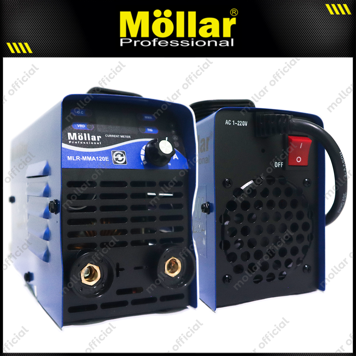 MOLLAR MMA120 Mesin Las Listrik Inverter 450 Watt