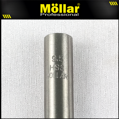 MOLLAR Mata Bor Besi HSS Putih 9.5 mm