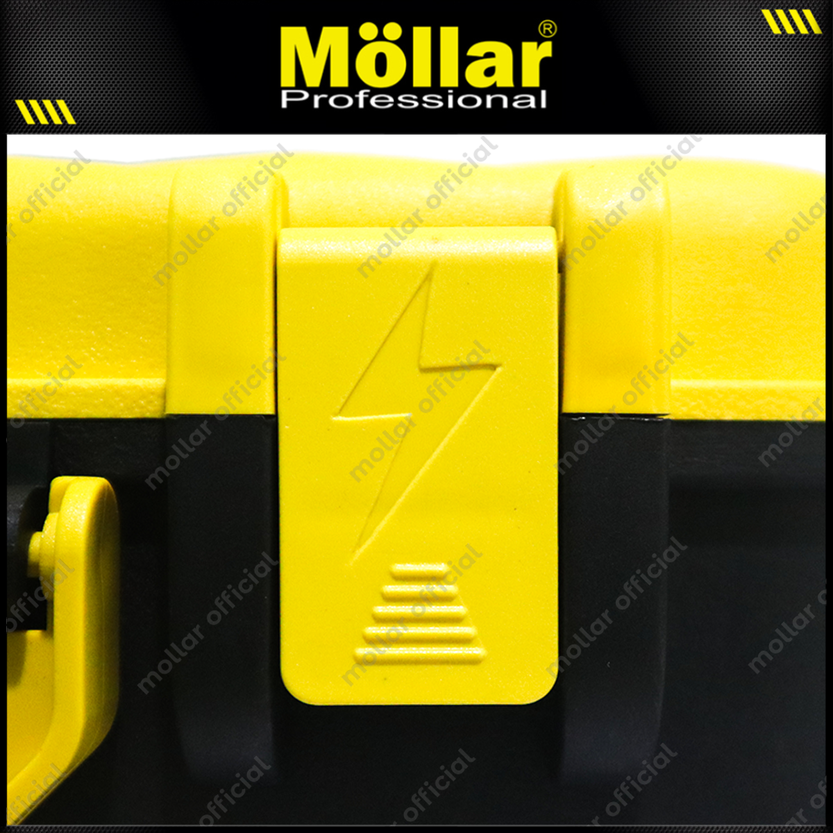 MOLLAR MLR-TB016 Tool Box Plastik 16" - Kuning 31-600-Y