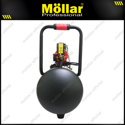MOLLAR MLR-AC-1550BP Mesin Kompresor Angin Oilless 1 HP 50 Liter Black Panther