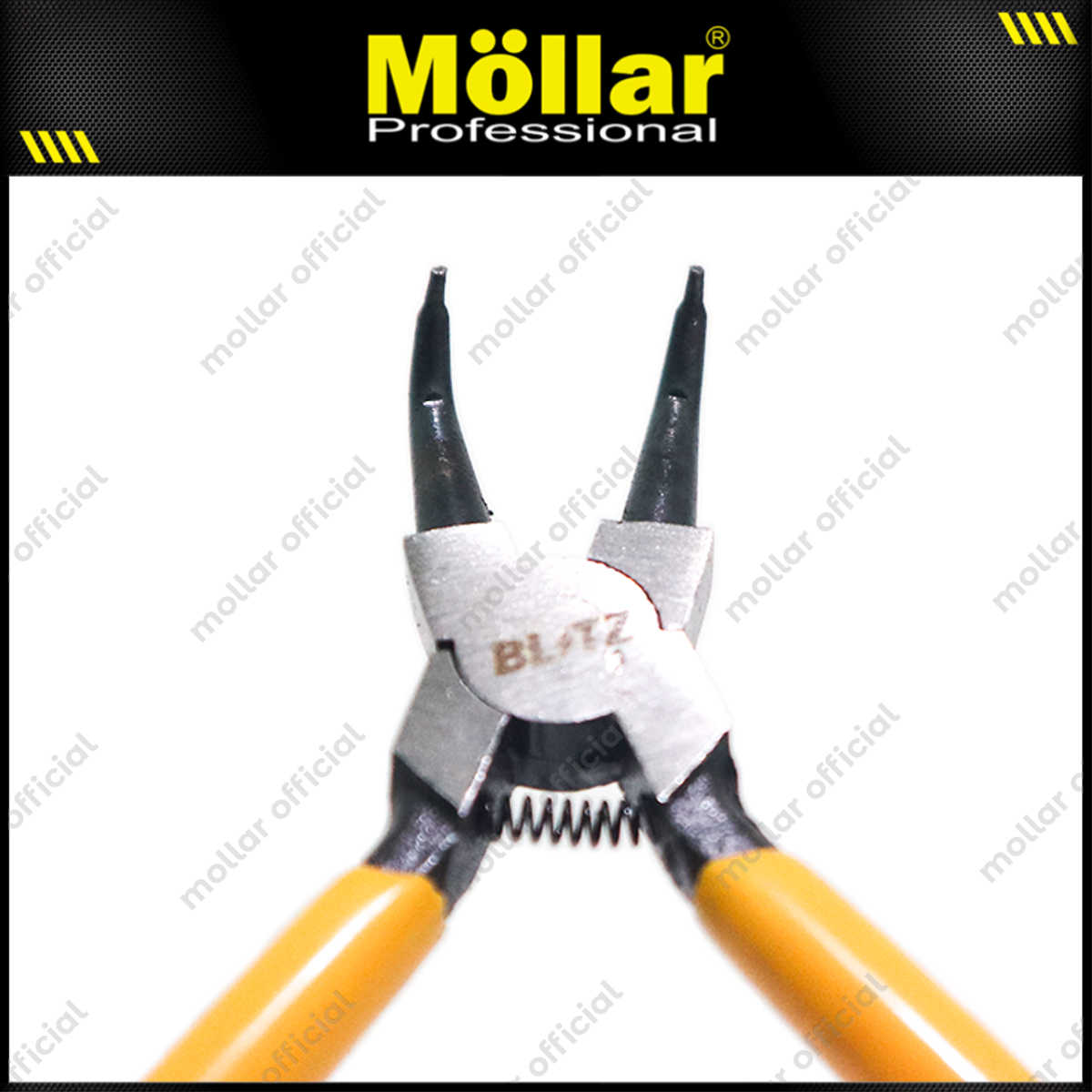 BLITZ 33-223 Tang Circlip Bengkok Tutup 5" / Tang Snapring Internal Bent