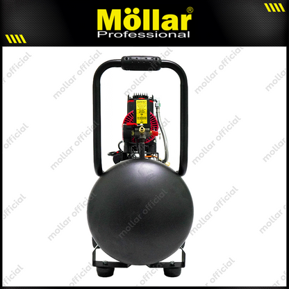 MOLLAR MLR-AC-1535BP Mesin Kompresor Angin Oilless 1 HP 35 Liter Black Panther