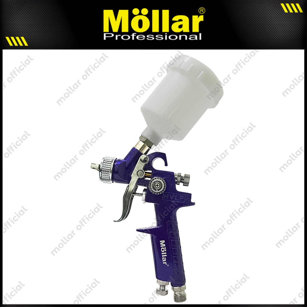 MOLLAR H2000P Spray Gun HVLP Tabung Plastik / Semprotan Cat