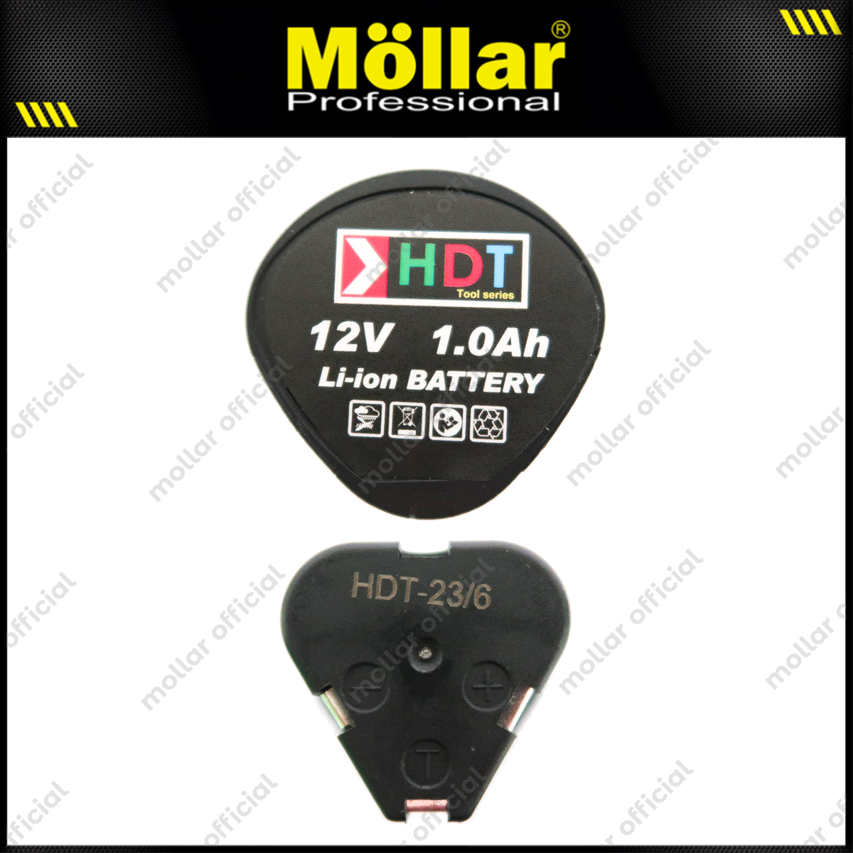 HDT Baterai 12V Bor Cordless untuk CDD405