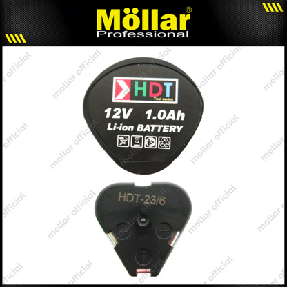 HDT Baterai 12V Bor Cordless untuk CDD405