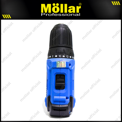 MOLLAR CD12300 Mesin Bor Baterai 12V Brushless / Cordless Drill