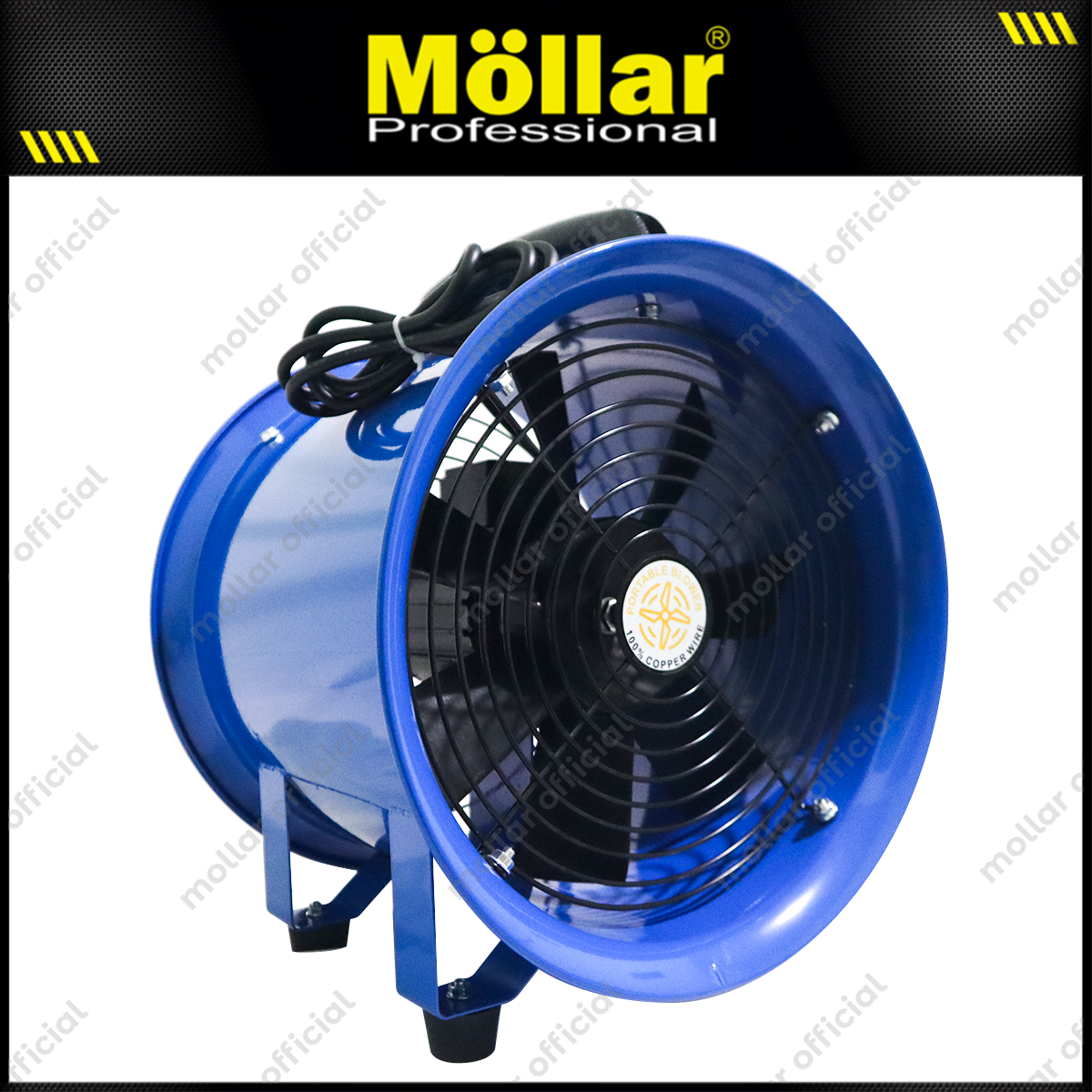 MOLLAR PBV300R Mesin Blower Ventilator Portable 12"