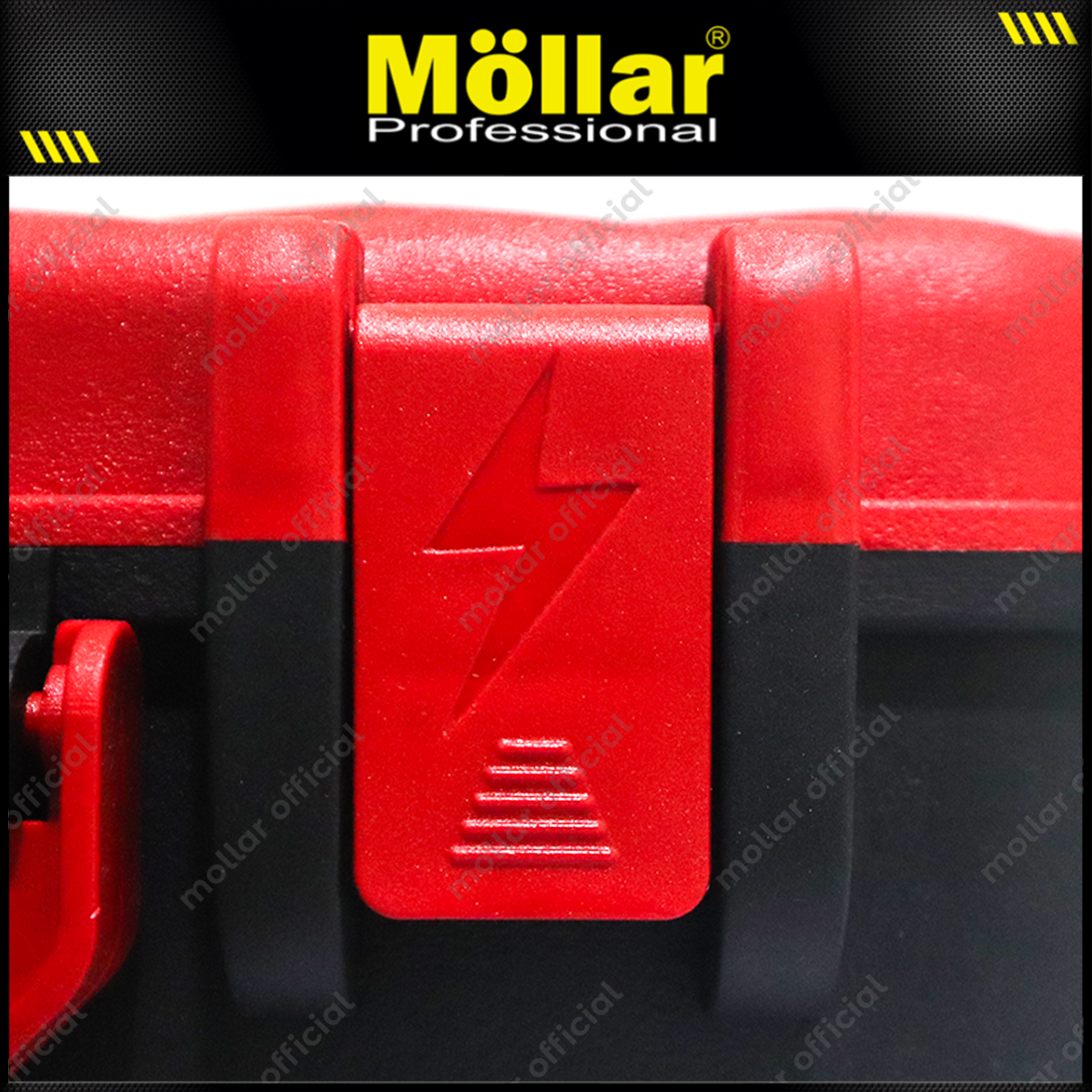 MOLLAR MLR-TB016 Tool Box Plastik 16" - Merah 31-600-R