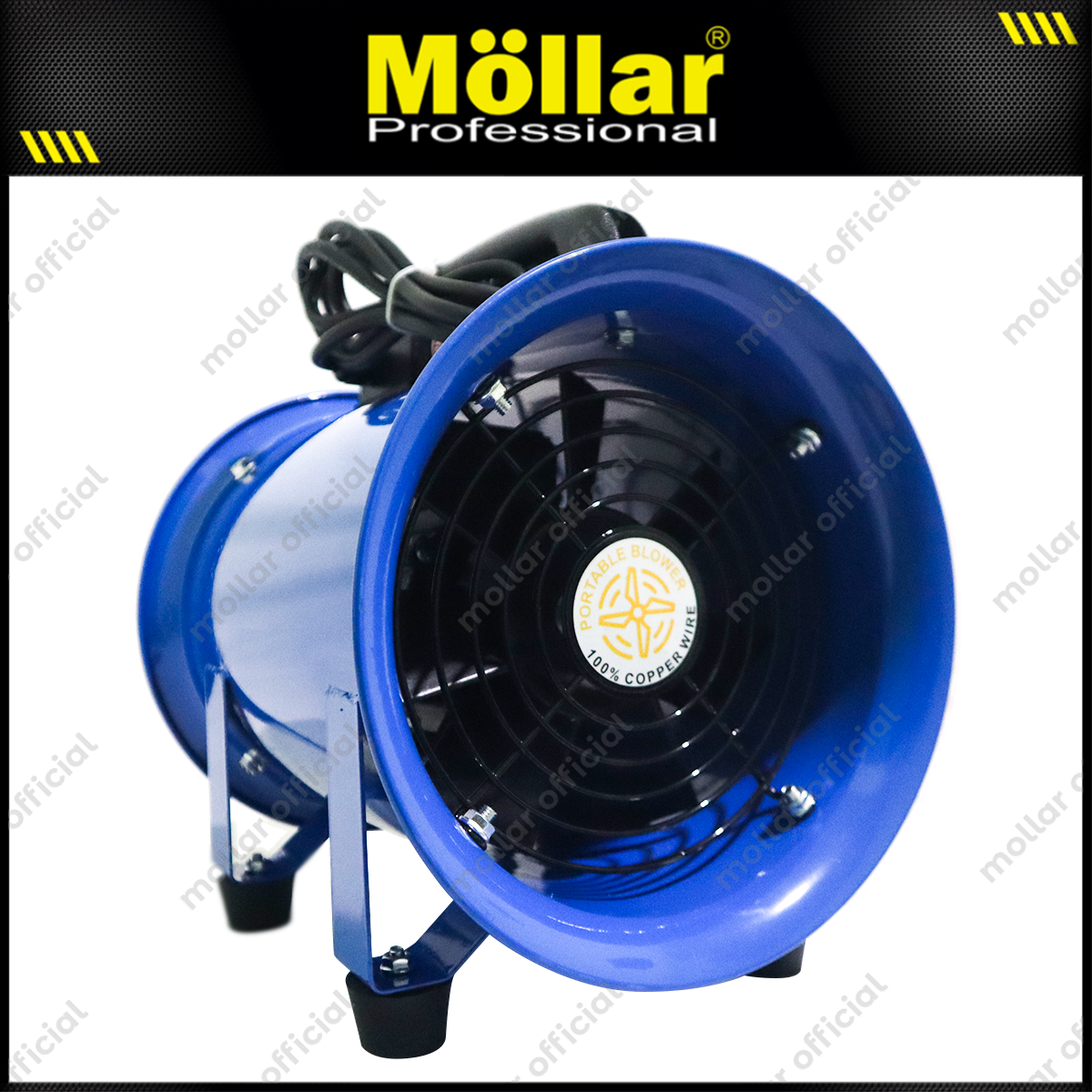 MOLLAR PBV200R Mesin Blower Ventilator Portable 8"