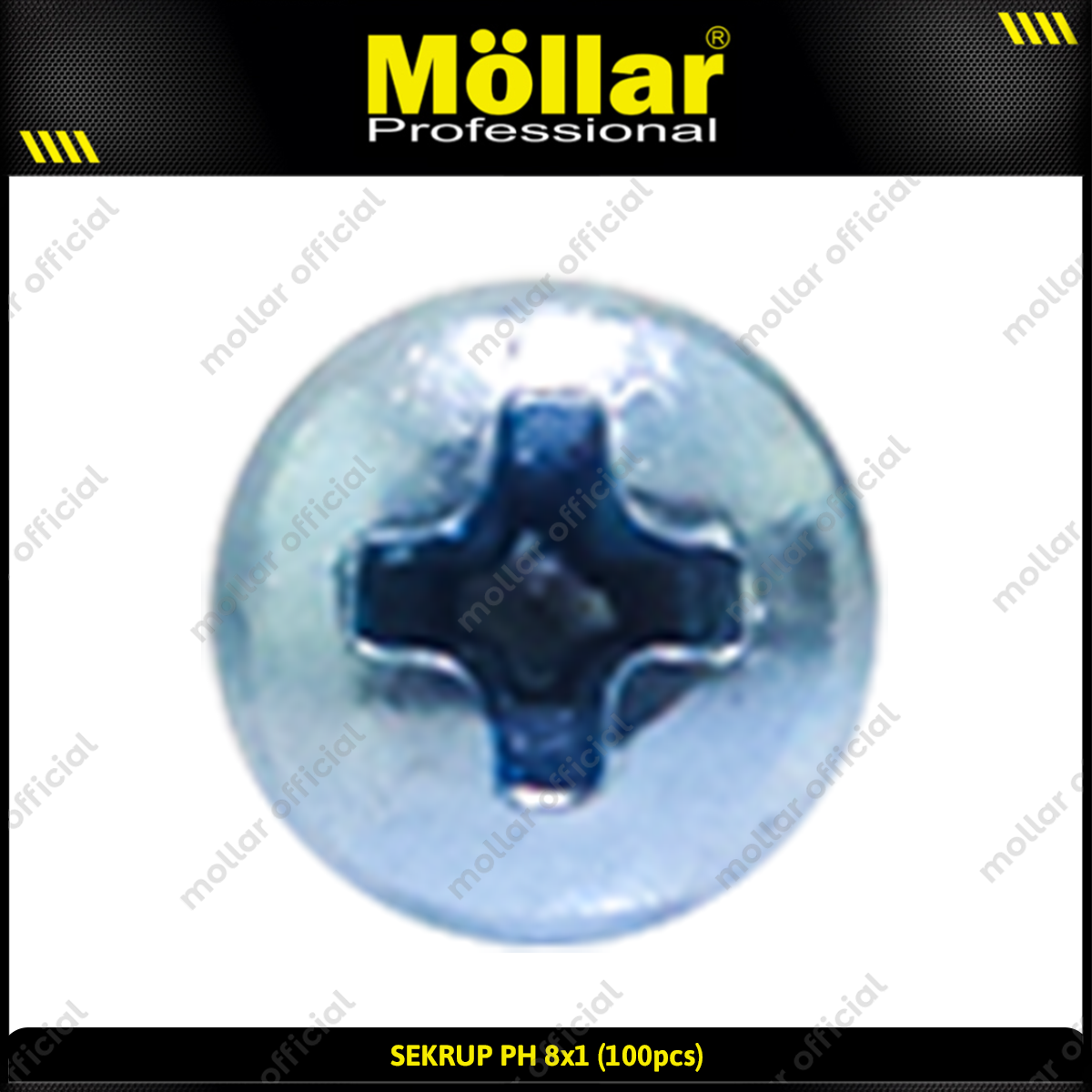 MOLLAR 93-032 Sekrup PH 8 x 1 - 100 pcs