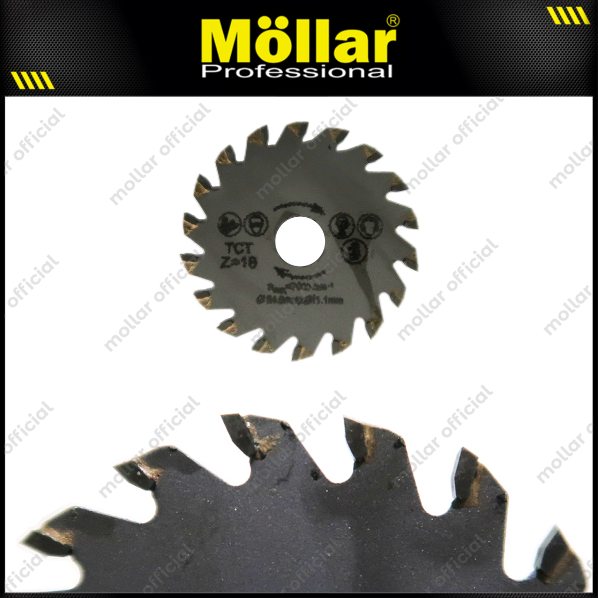 MOLLAR D80901 Saw Blade Set 3 pcs / Mata Mini Grinder 6 mm
