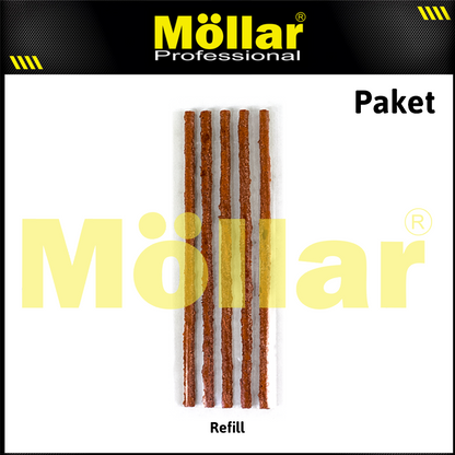 [PAKET] MOLLAR 150 Alat Tambal Ban Tubles & Refill Cacing Karet Tubeless