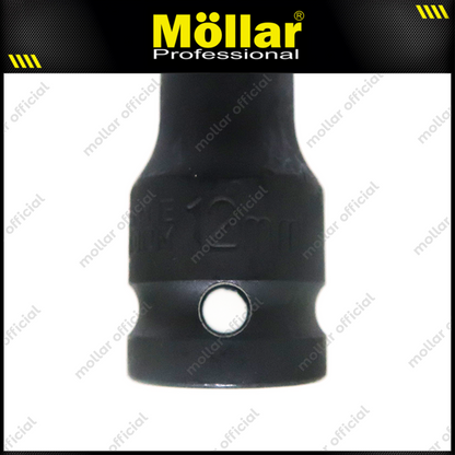 MOLLAR B13680 Mata Sok Impact Panjang Extra Long 128 mm 1/2" 6PT 12 mm