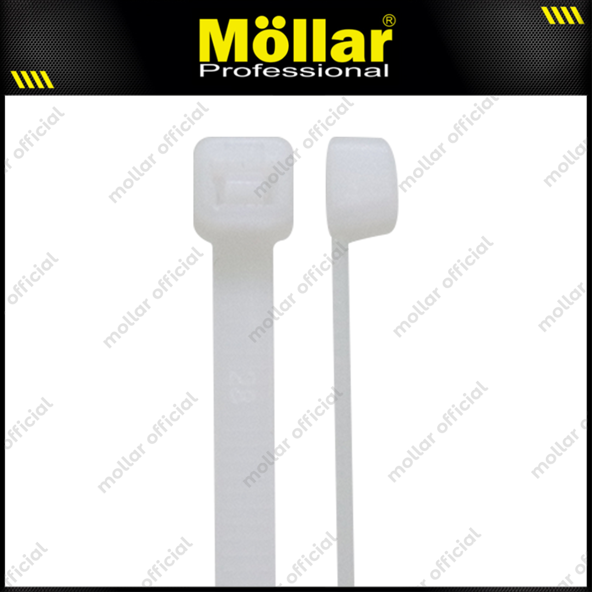 MOLLAR KT-76500 Kabel Ties 7.6x500 mm Putih