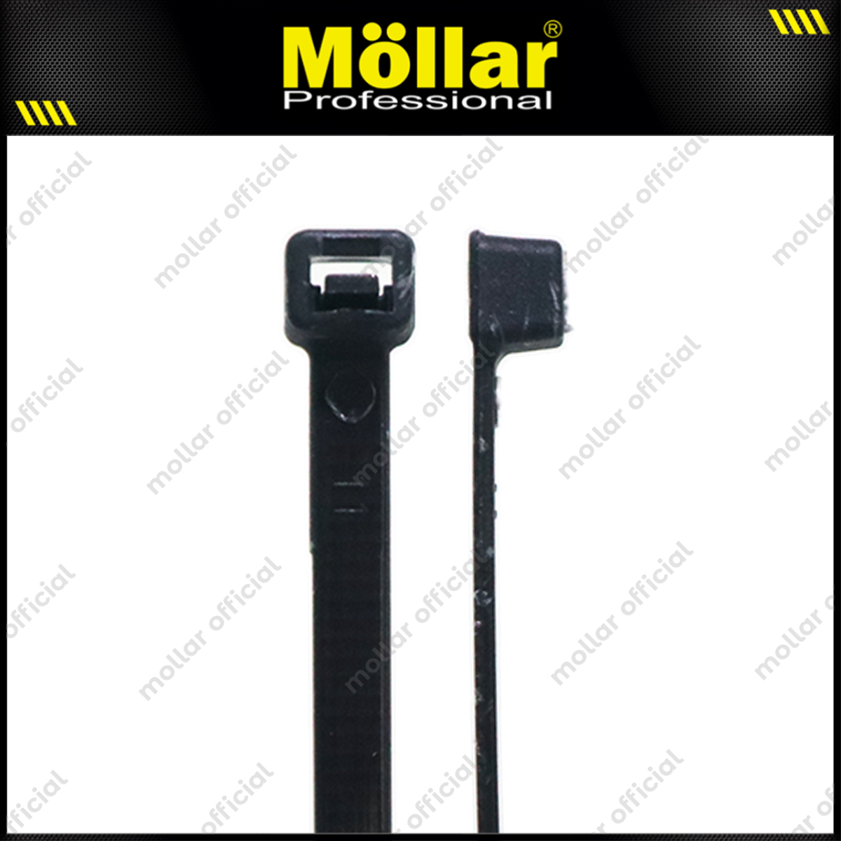 MOLLAR KT-48300 Kabel Ties 4.8x300 mm Hitam