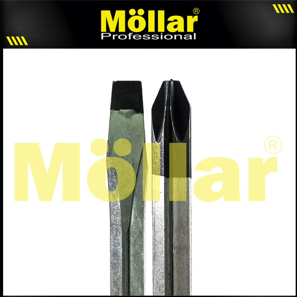 [PAKET] 2 Set Bison 12" Obeng Tembus Plus Min Ketok Go Thru Screwdriver