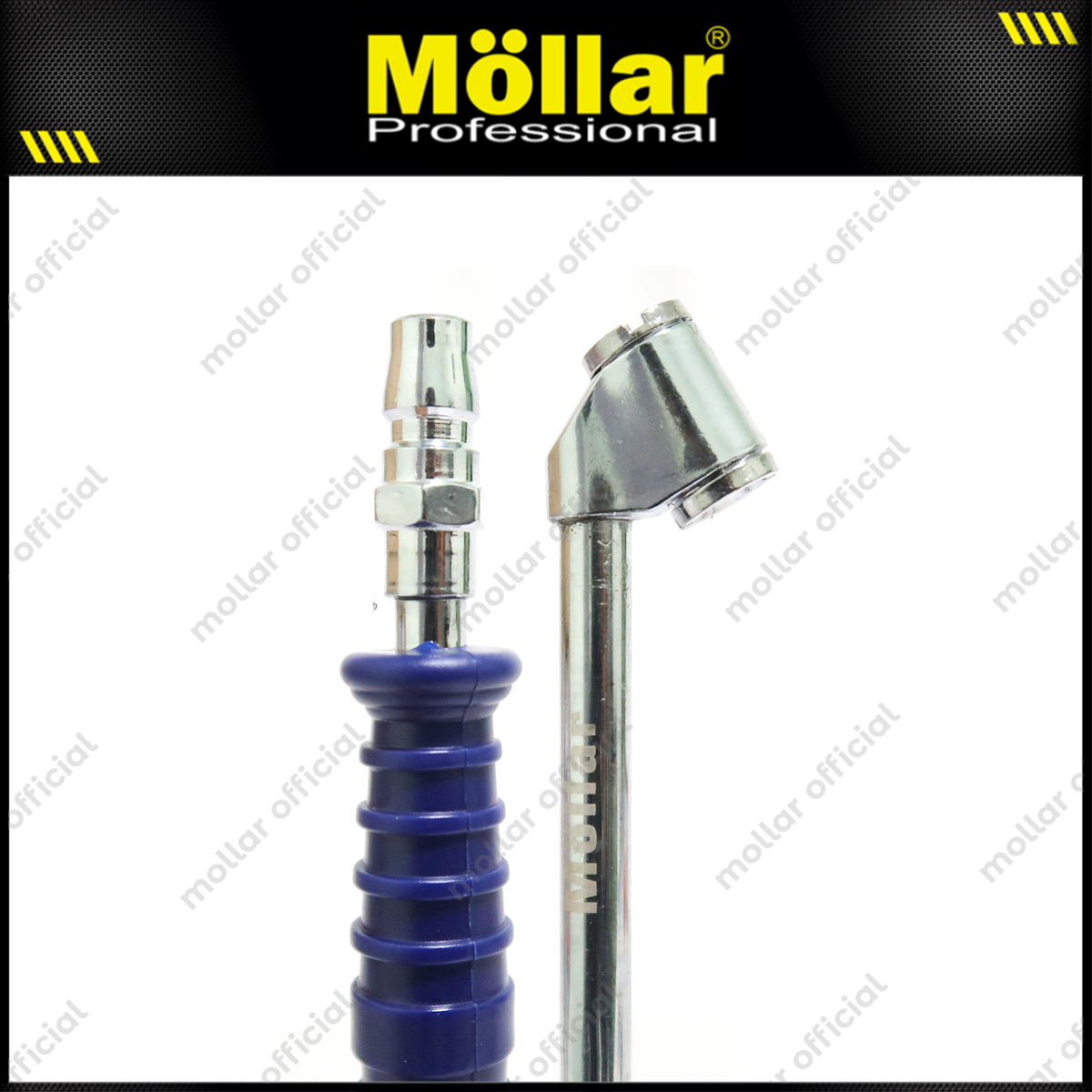 MOLLAR ATC14 Air Tire Chuck Double Head 1/4" / Alat Isi Angin
