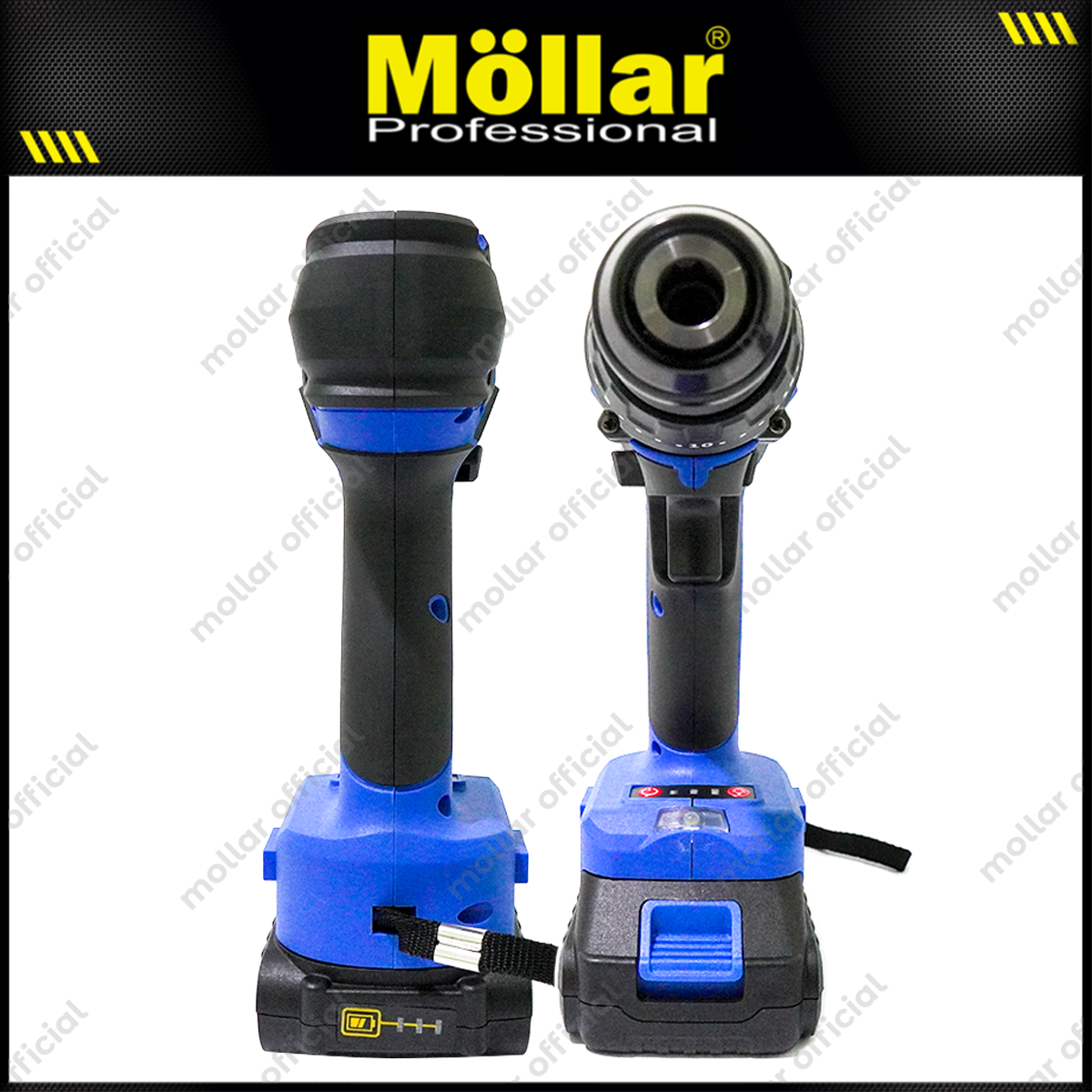 MOLLAR CID20600 Mesin Bor Beton Baterai 20V / Brushless Cordless Impact Drill