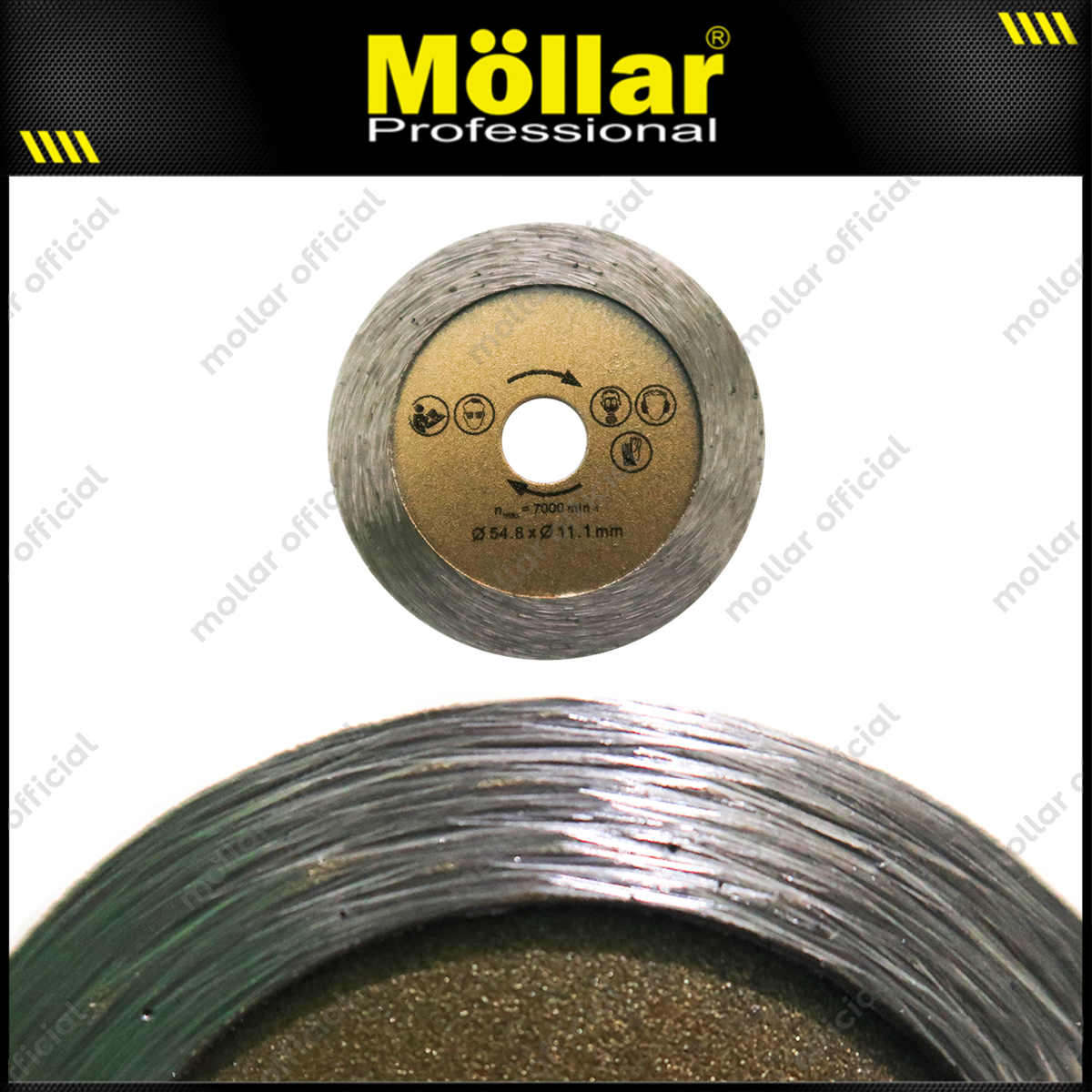 MOLLAR D80901 Saw Blade Set 3 pcs / Mata Mini Grinder 6 mm