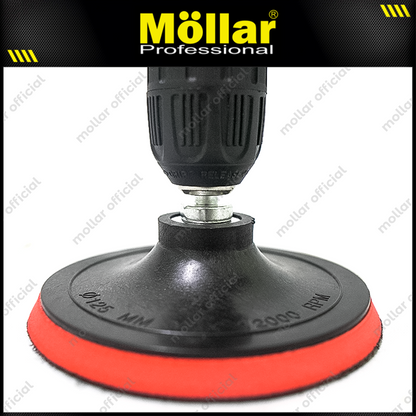 [PAKET] HDT Tatakan Amplas Bulat 5" + Baut M10 Konektor Perekat Velcro