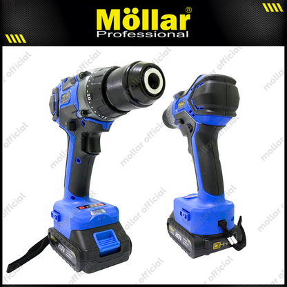 MOLLAR CID20600 Mesin Bor Beton Baterai 20V / Brushless Cordless Impact Drill