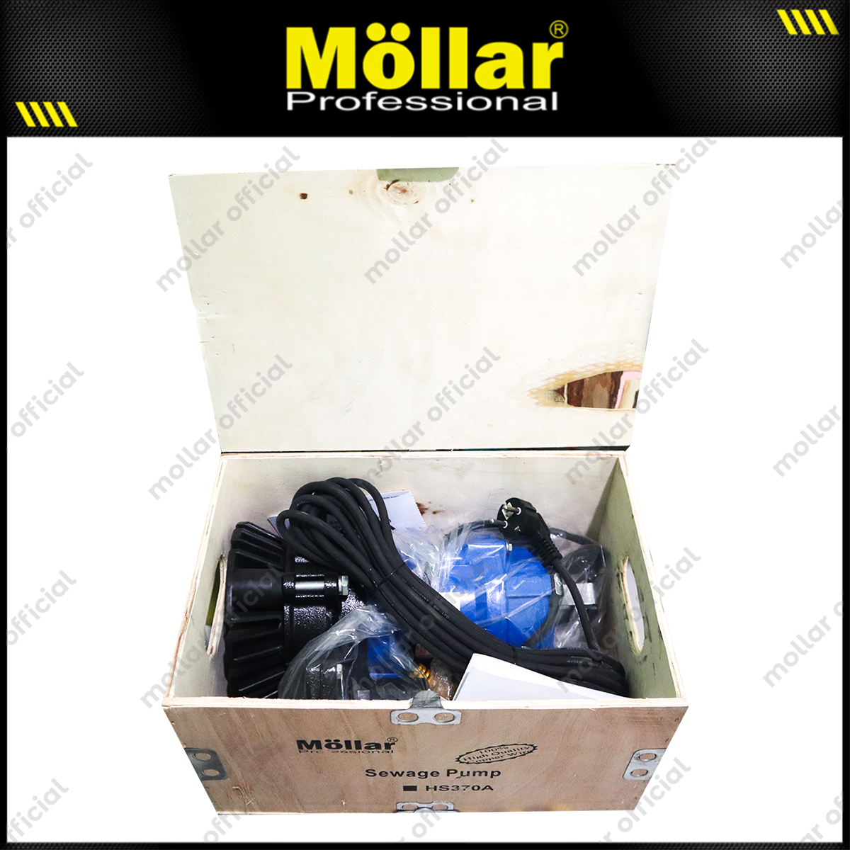 MOLLAR HS370A Pompa Celup Air Kotor 2" 400 Watt Otomatis